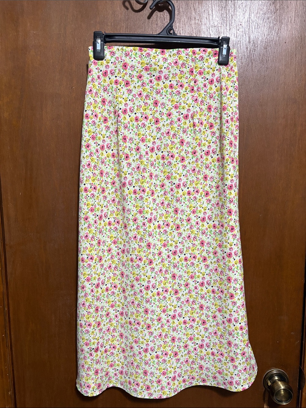 Pink & Yellow Floral Maxi Skirt - Women's Summer Skirt